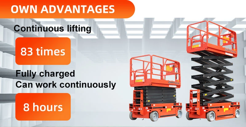 4m-14m Genie Elevators Automatic Mobile Man Lift Platform Hydraulic Electric Scissor Lift