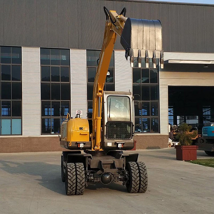 CE Approved 6ton 9ton Mini Excavators Digger Earth Moving Machine Hydraulic Wheel Excavator